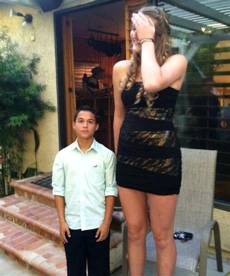 I think short guys and tall women are very compatible with